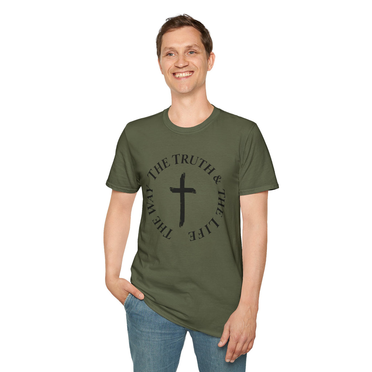 The Truth & The Life Cross T-Shirt | Christian Faith Tee