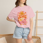 Jesus Is My Bestie T-Shirt | Retro Sunflower Christian Faith Tee