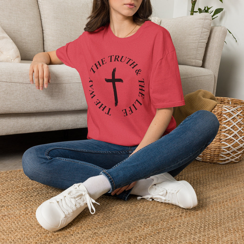 The Truth & The Life Cross T-Shirt | Christian Faith Tee