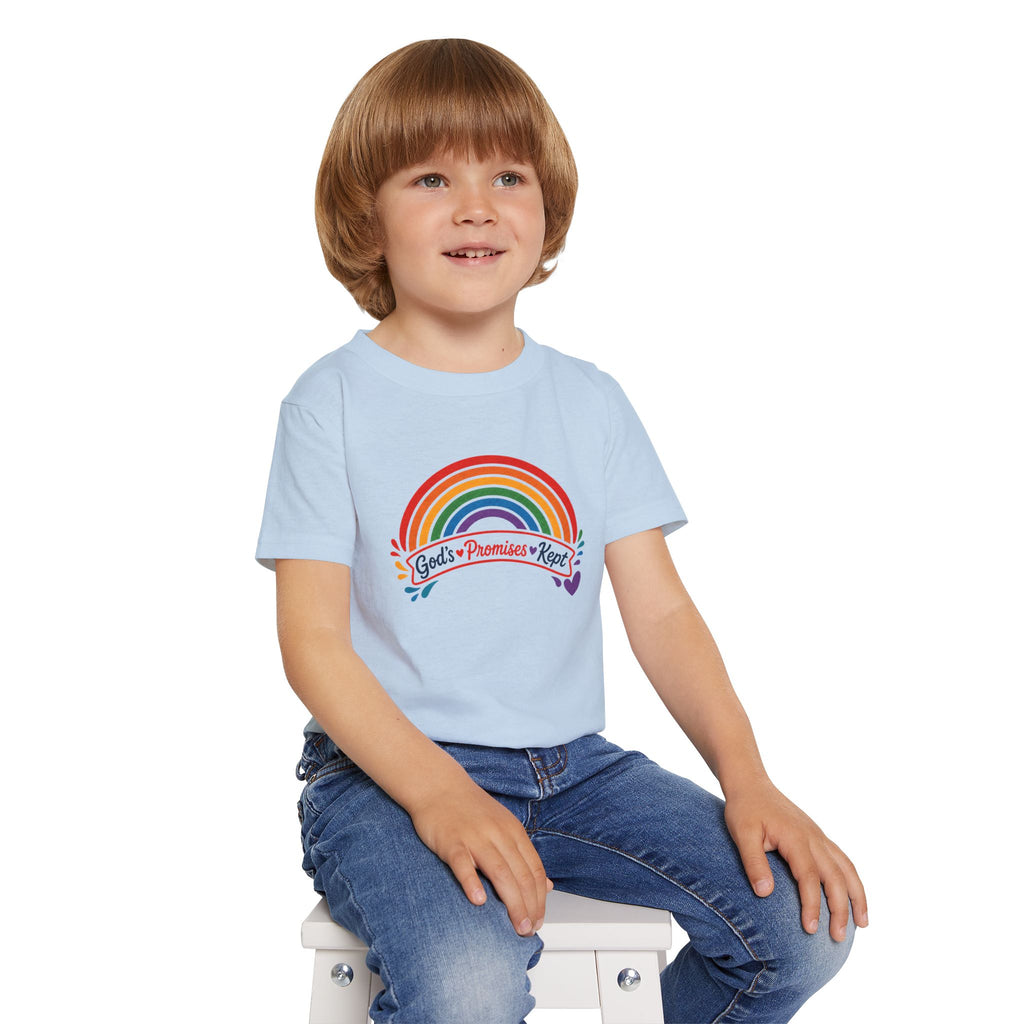 "God's Promises Kept" Rainbow Faith Tee -  Toddler Tee