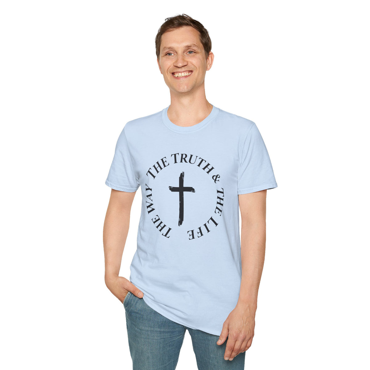 The Truth & The Life Cross T-Shirt | Christian Faith Tee