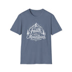 Faith Can Move Mountains T-Shirt | Mountain Script Typography