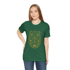flowers and cross Unisex Jersey Short Sleeve Tee