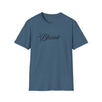 Blessed Script Cross T-Shirt | Faith Christian Tee