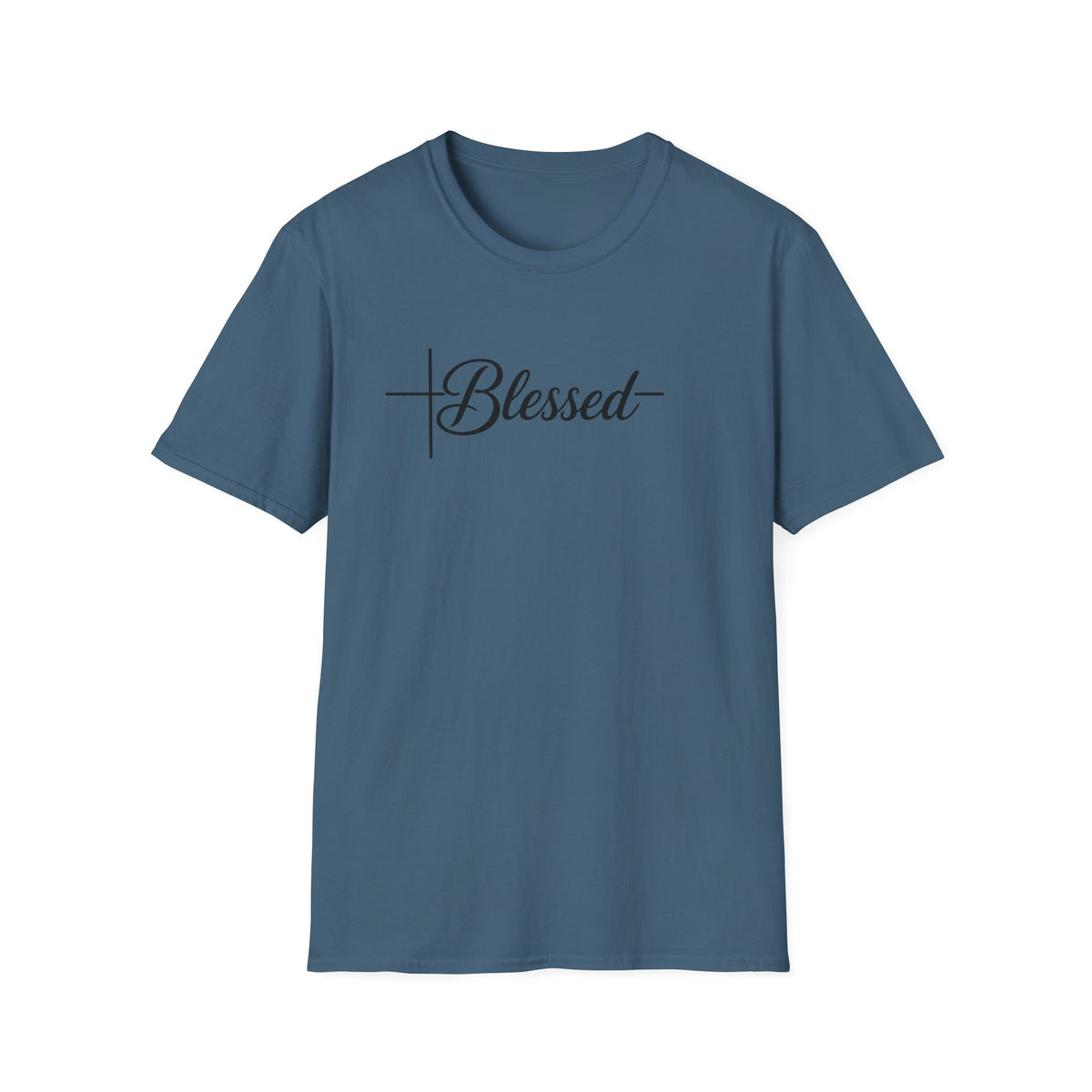 Blessed Script Cross T-Shirt | Faith Christian Tee