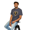 Cross and Shield Faith T‑Shirt – Gold Cross Emblem Tee