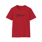 Blessed Script Cross T-Shirt | Faith Christian Tee