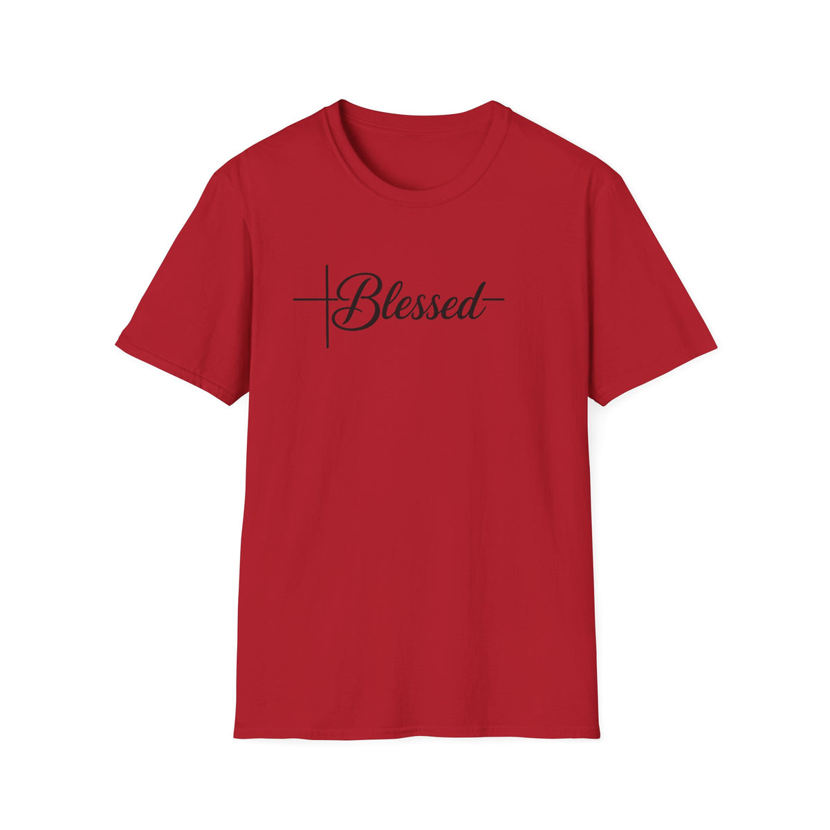 Blessed Script Cross T-Shirt | Faith Christian Tee