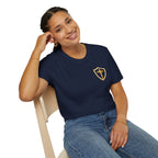 Christian Shield Cross T-Shirt — Faith Emblem Tee for Men & Women