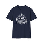 Faith Can Move Mountains T-Shirt | Mountain Script Typography