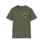 Christian Shield Cross T-Shirt — Faith Emblem Tee for Men & Women