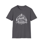 Faith Can Move Mountains T-Shirt | Mountain Script Typography