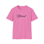 Blessed Script Cross T-Shirt | Faith Christian Tee