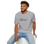 Blessed Script Cross T-Shirt | Faith Christian Tee