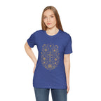 flowers and cross Unisex Jersey Short Sleeve Tee