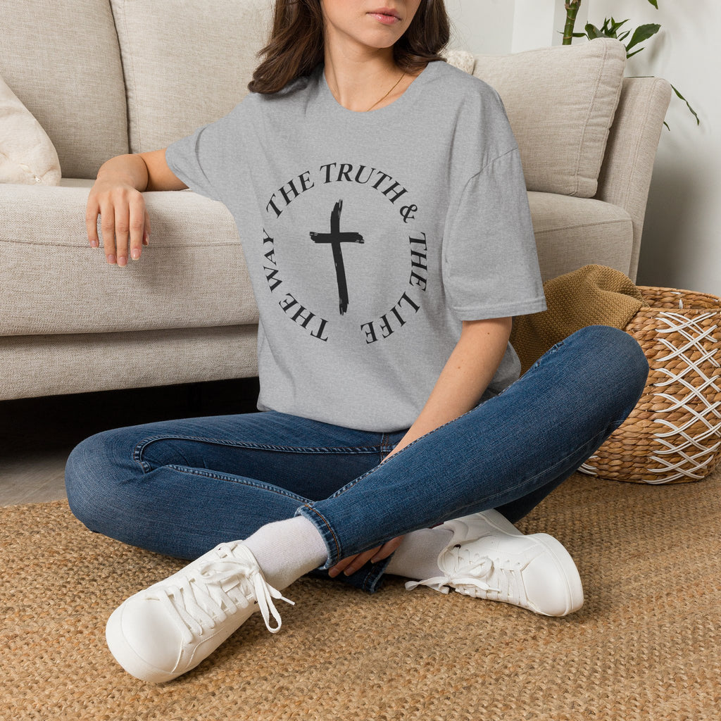 The Truth & The Life Cross T-Shirt | Christian Faith Tee