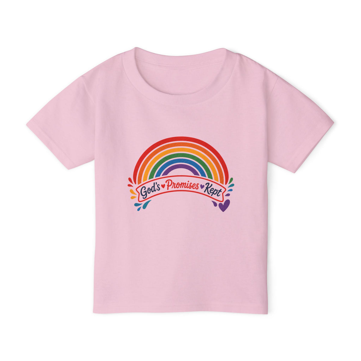 "God's Promises Kept" Rainbow Faith Tee -  Toddler Tee