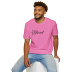 Blessed Script Cross T-Shirt | Faith Christian Tee